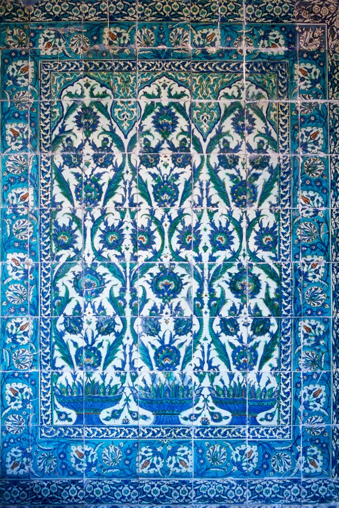 Iznik Tiles, Topkapi Palace, Istanbul, Turkey by Unknown